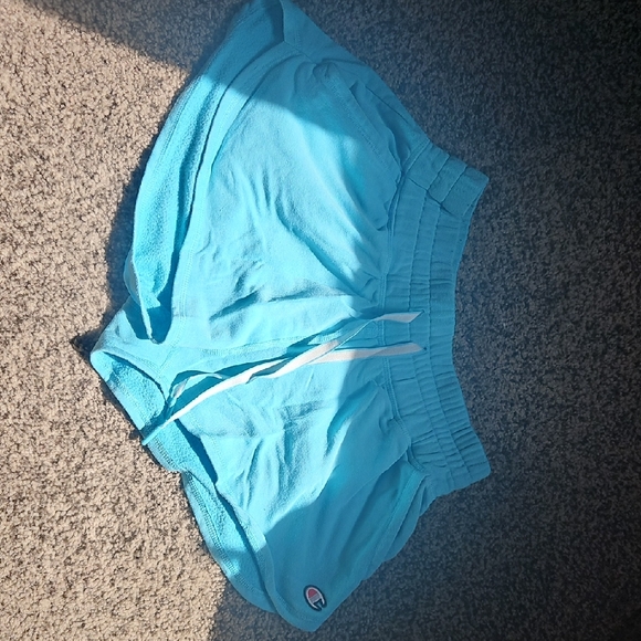 Champion Women's Light Blue Athletic Shorts - Picture 1 of 3